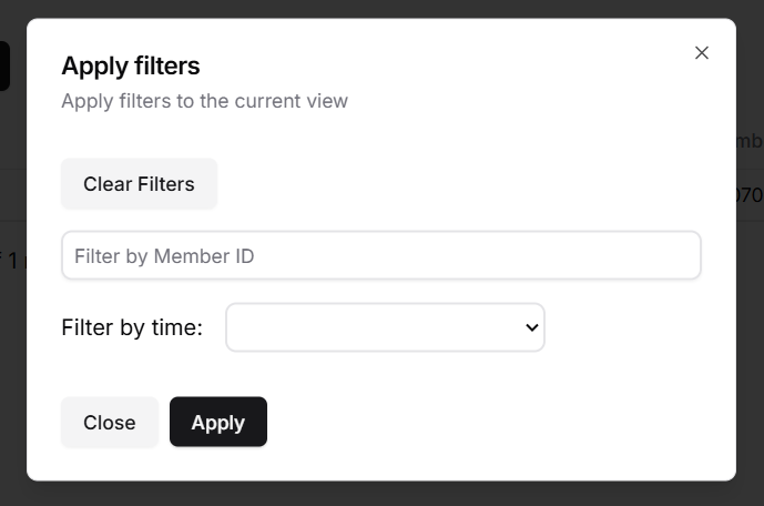 Manage actions